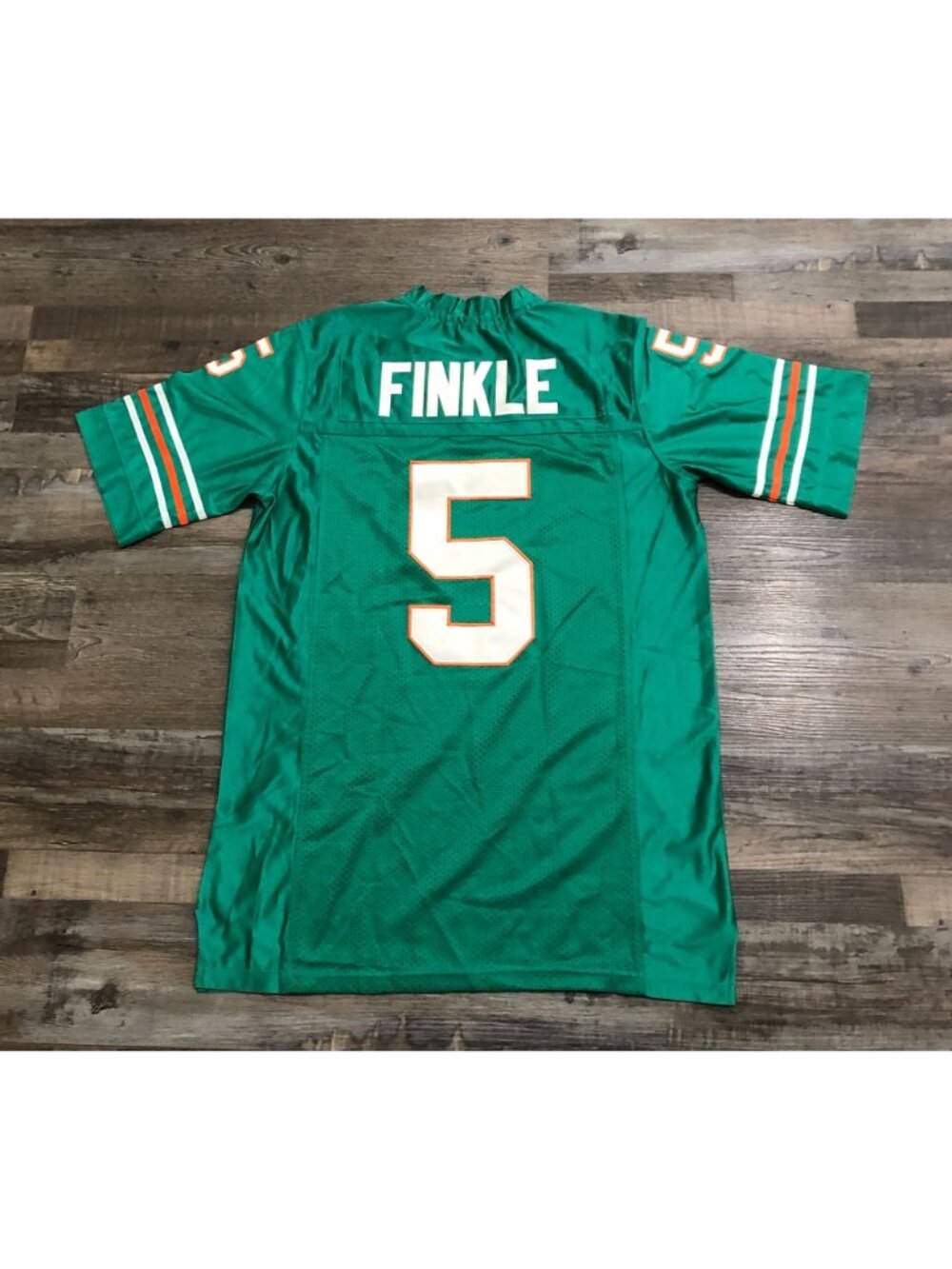 Ray Finkle Ace Ventura Football Jersey Aqua Miami Mens Size Medium - Picture 2 of 6